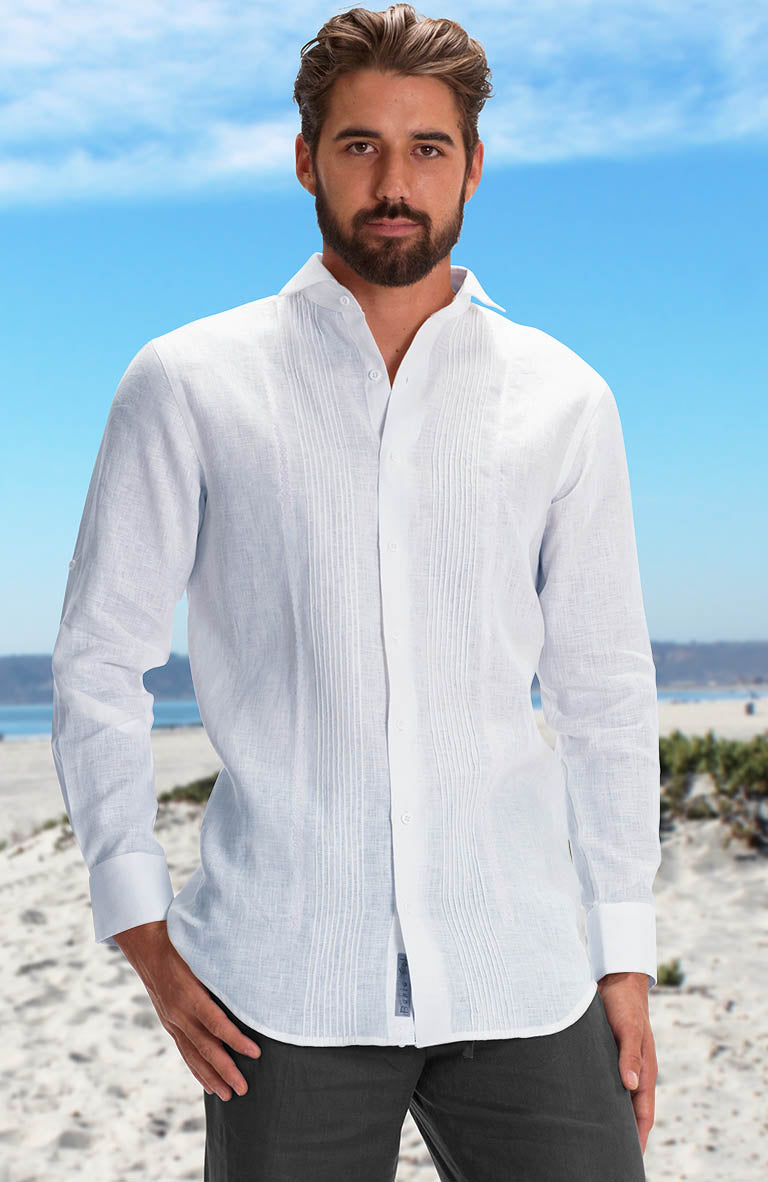 Embroidered vs Plain Guayaberas: Choosing Your Wedding Day Style