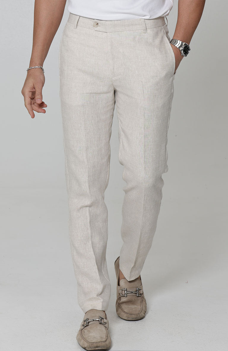 Men's Verona Linen Pants in Natural