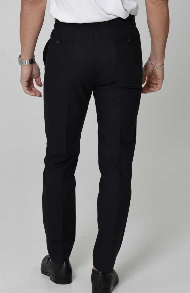 linen dress pants mens PALERMO in Natural melange Verona Mens Black Linen Dress