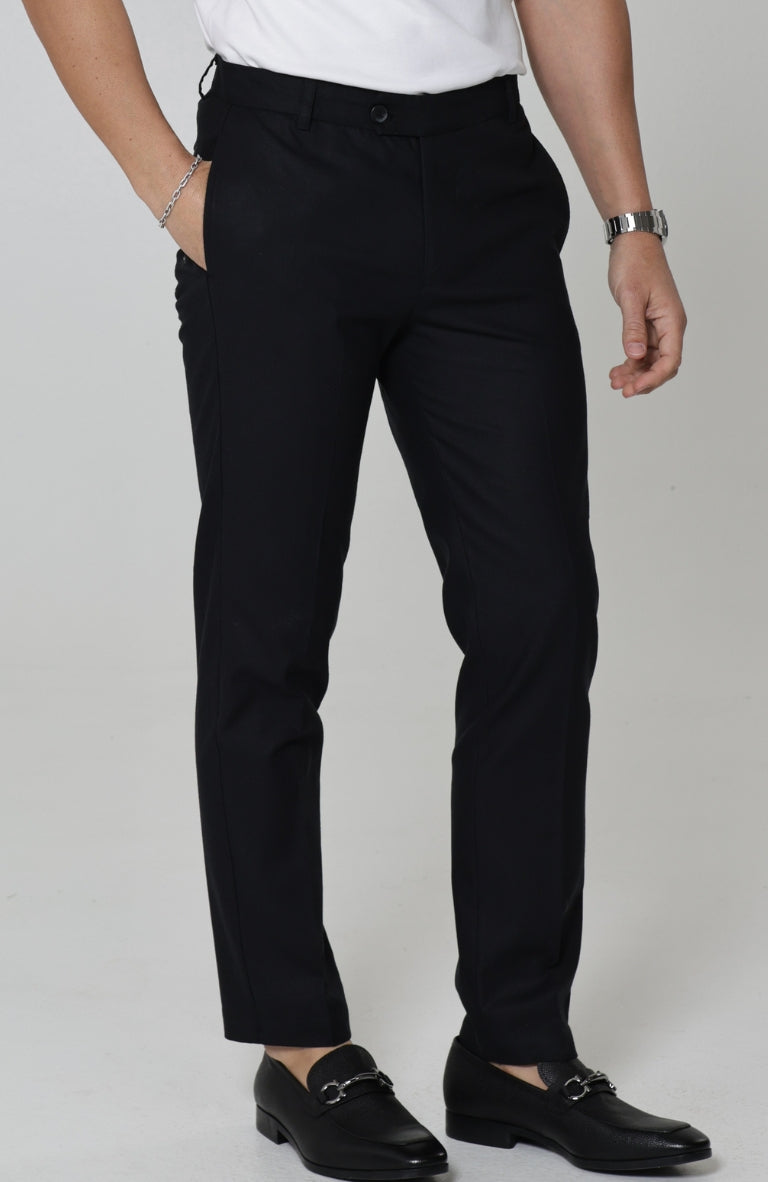 Verona Men's Black Linen Dress Pants – Burvani Men Verona Men's Black Linen Dress Pants – Burvani Men