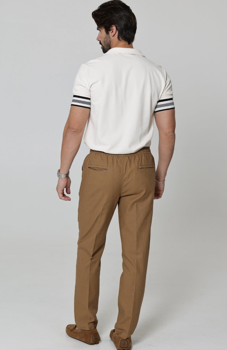 Men's Velero Summer Linen Pants in Mocha