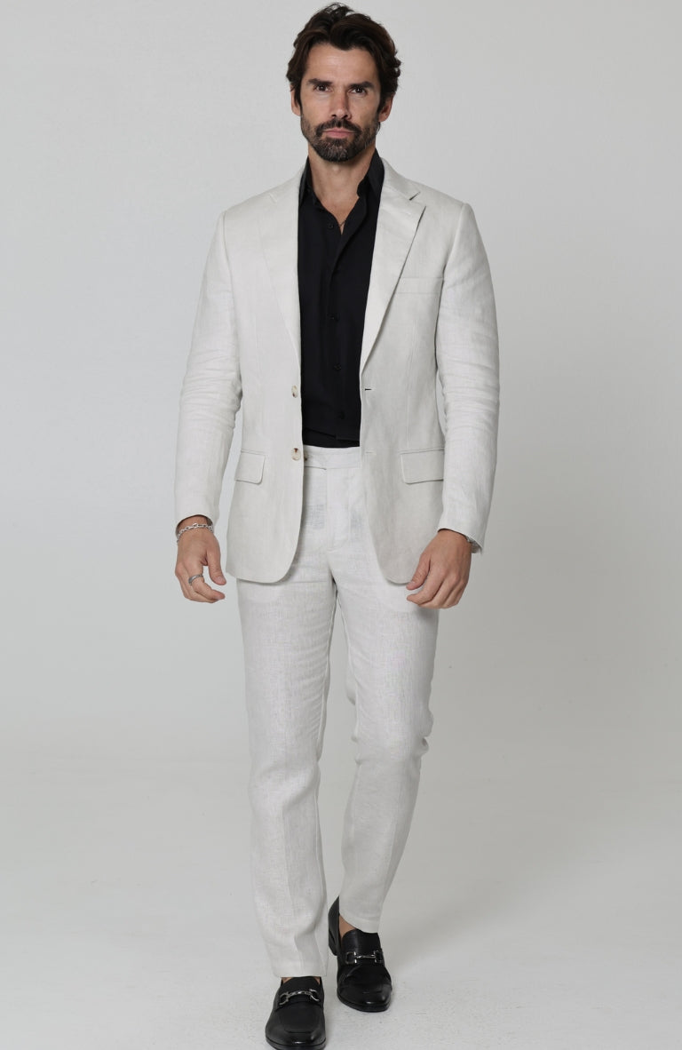 Light Sand Monte Carlo Suit with Bradford Shirt