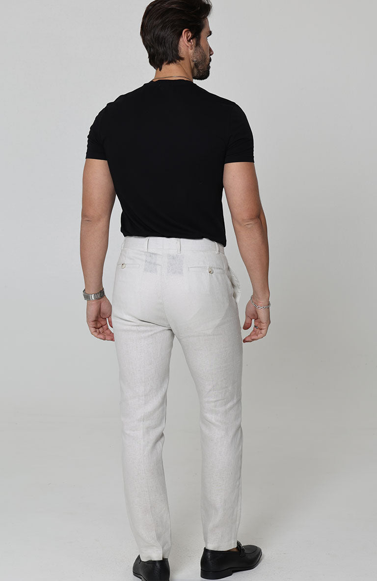 Men's Verona Linen pants in Light Sand