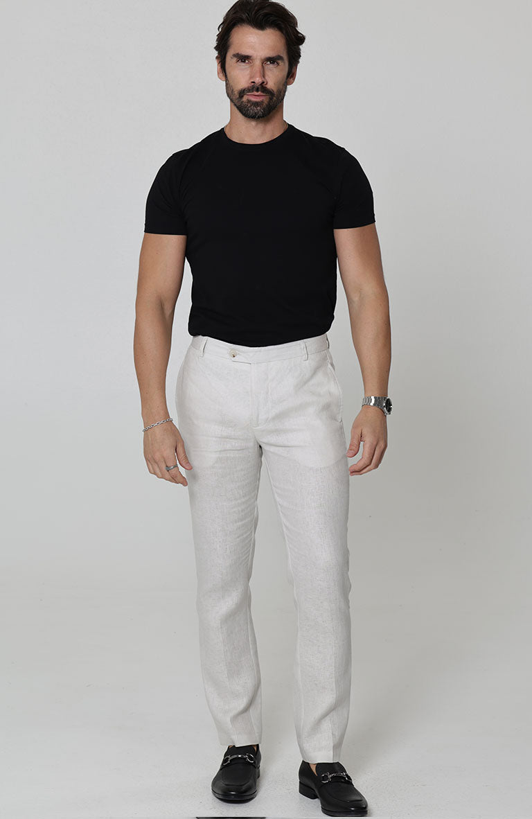 Men's Verona Linen pants in Light Sand