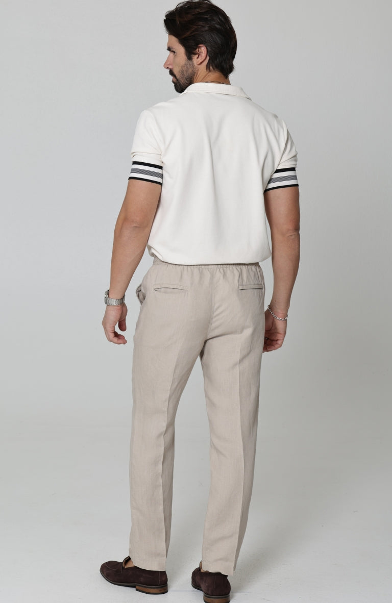 Velero Resort Wear Linen Pants in Latte