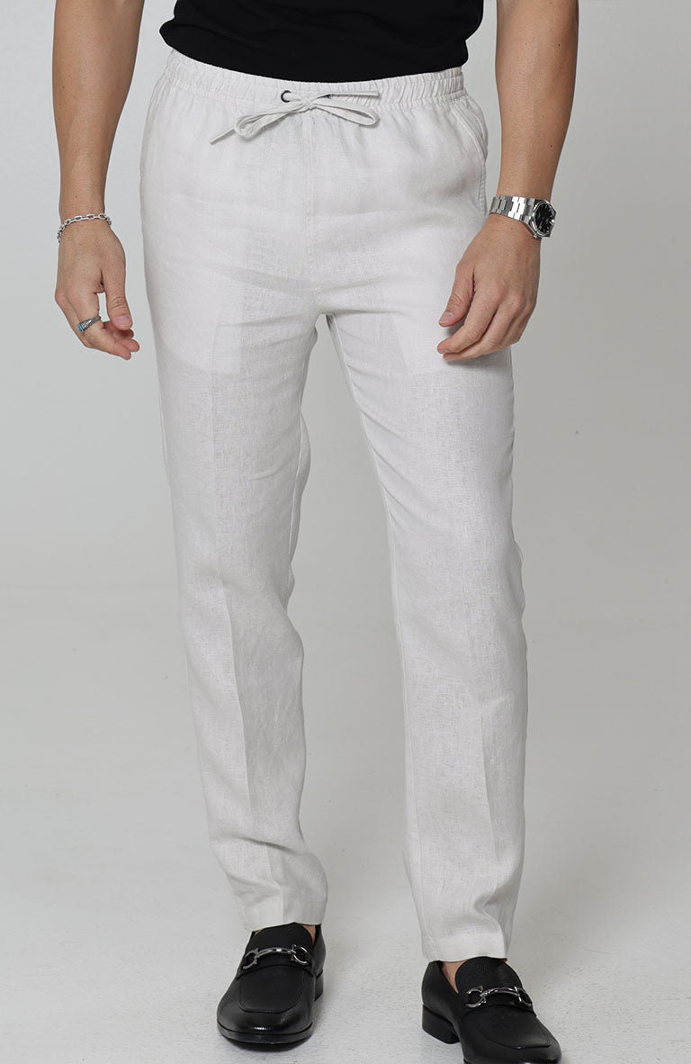 Velero Drawstring Men's linen Pants in Light Sand