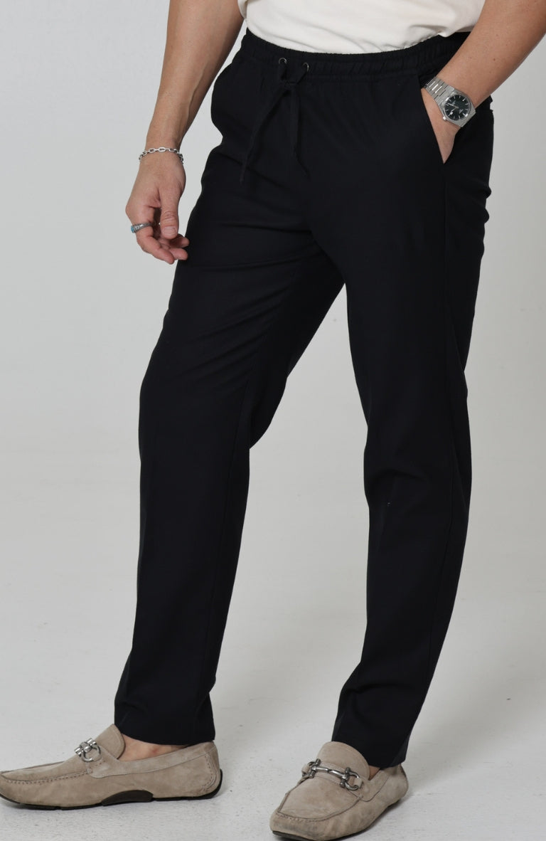 Men's Velero Lightweight Linen Pants in Black