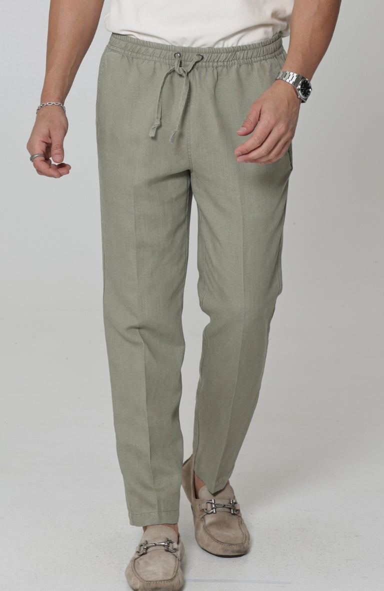 Men's Velero Lightweight Linen Pants in Sage