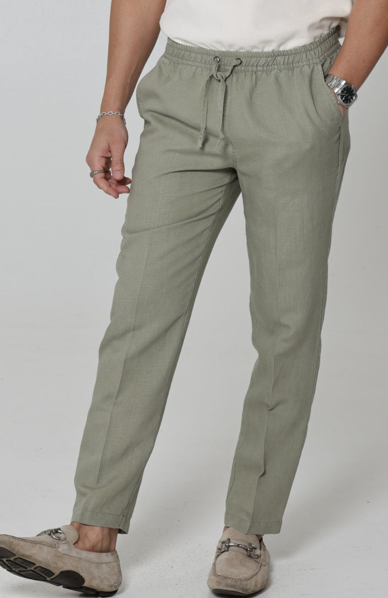 Men's Velero Lightweight Linen Pants in Sage