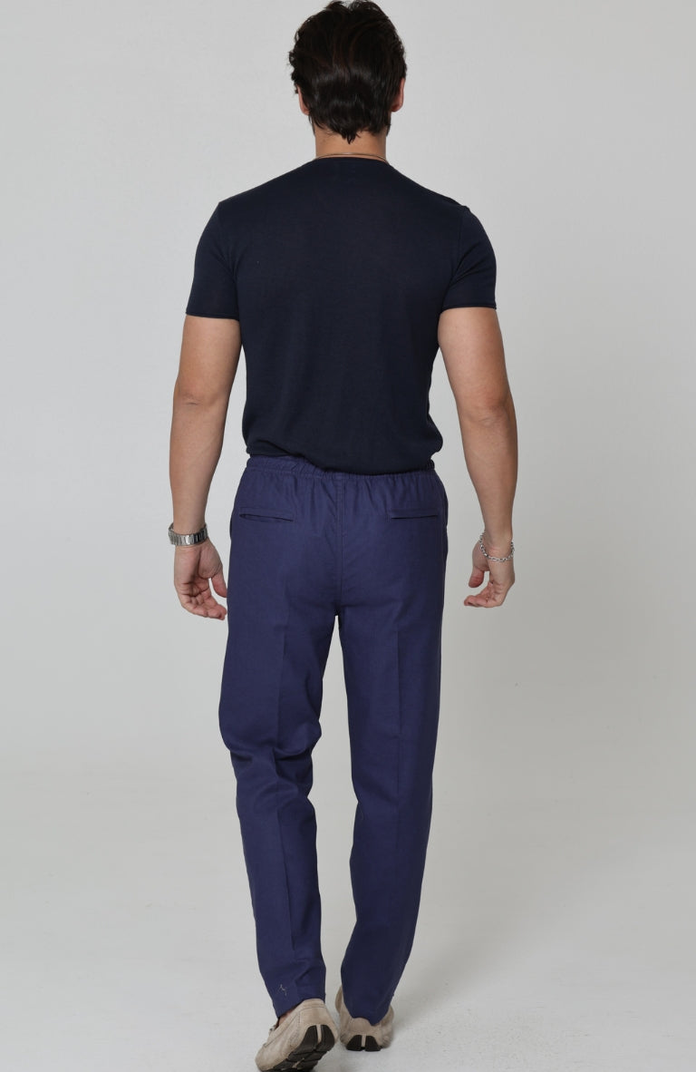 Men's Velero Lightweight Linen Pants in SoftNavy