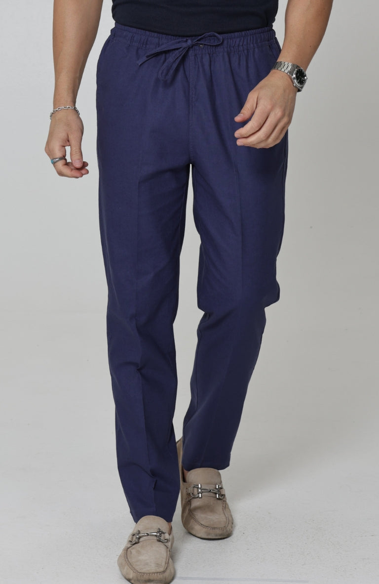 Men's Velero Lightweight Linen Pants in SoftNavy