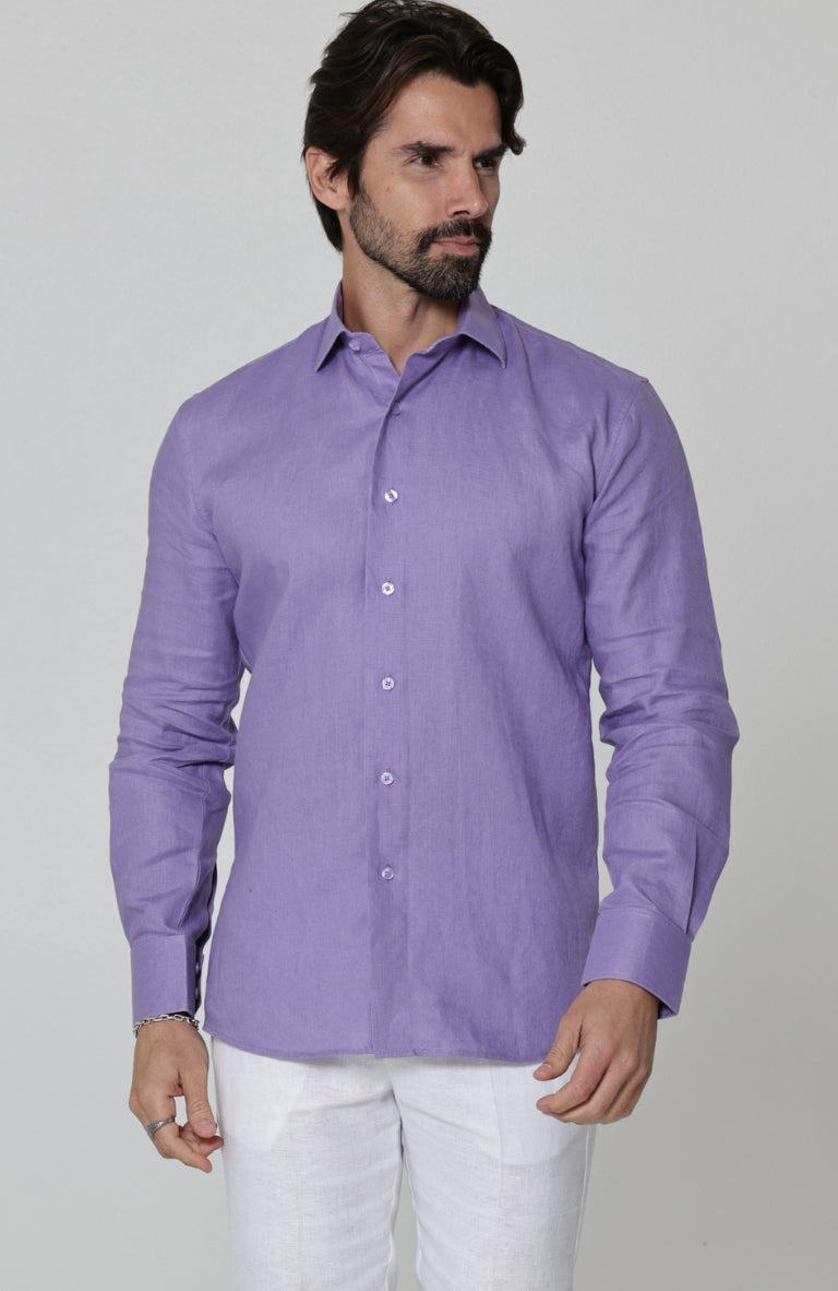 regency purple mens dress shirt Hisdern Purple Stretch Dress Shirt Comfortable Corporate Style 3XL